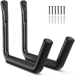 niffgaff Heavy Duty Garage Storage Hooks - 120 LB Capacity Wall Mounted Rack for Kayaks, Ladders, and Bikes