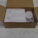 Kitchen Soap Dispenser Set with Instant Dry Tray,16 Oz Hand and Dish Soap White Glass Dispenser Set, Stainless Steel Pump, Waterproof Labels, Dish Brush, Luxury Soap Bottle for Kitchen, Bathroom