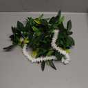 Thiccywoov 2 Pcs Hawaiian Luau Maile and Pikake Lei Graduation Lei Hawaiian Maile Lei Artificial for Wedding Graduation Party, 4.9 ft