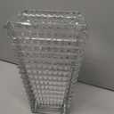 MCMCNCUIU Crystal Glass Vase, Large Crystal Vases for Flowers, Large Flower Vase, Clear Modern Vases for Living Room, Bedroom, Kitchen, Dining Table, Mantle, Wedding, 11 Inches