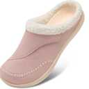 eIsfIt Slippers for Women Wide Diabetic Slippers Memory Foam House Slippers Adjustable Arthritis Edema House Shoes Bedroom Slippers Pink Size 8