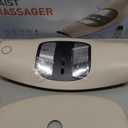 IeBilif Electric Lumbar Traction Device, Back Stretcher for Lower Back, 3 Heating Levels and Vibration Lumbar Traction Massager (White)