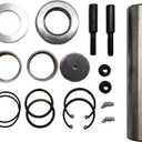 King Pin Set with Bearing and Bushing Compatible with Freightliner Cascadia Replaces P6073300119KZ P6073300019KZ