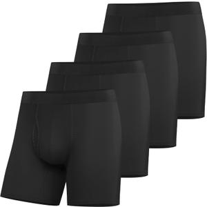 Natural Feelings Athletic Mens Underwear Boxer Briefs for Men pack 4 Pack S M L XL XXL