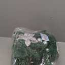 Pre-lit Artificial Christmas Garland, Green Rattan with Silver Flower Decorations and Battery Operated LED Lights for Home Stairs Fireplace Front Porch Door Display Indoor Outdoor Christmas Decor -9FT