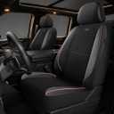 Skechers Memory Foam Car Seat Covers, Air Cool Mesh Thick Seat Covers, Car Seat Covers Front Seats Airbag Compatible, Automotive Comfort Protection for Most Cars, Vans,Trucks, SUVs,Pink