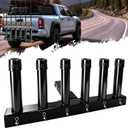 Heavy-Duty Hitch Mount Fishing Rod Holder for Truck | Trailer Hitch Rod Holder, Quick Release Pin, Fits 2" Receivers, Holds 6 Fishing Rods
