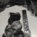 Halloween Women Black Gothic Tulle Cosplay Dress Party Ruffle Layered Prom Dance Costume Belt Necklace, S (No Necklace)