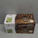 2 Pack Outdoor Solar Hanging Lantern Lights Metal LED Decorative Lamp for Garden Patio Courtyard Lawn and Table with Hollowed-Out Design (Bronze)