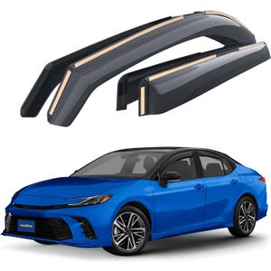 Goodyear Shatterproof in-Channel Window Deflectors for Toyota Camry 2025-2026 Sedan, Rain Guards, Window Visors for Cars, Vent Deflector, Car Accessories, 4 pcs - GY008060