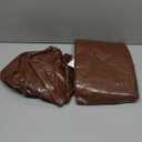 TARPAL 4x4 Feet(2pack) Small tarp with Drawstring Tarp Waterproof Brown Medium Duty tarps Multipurpose Cover for Leaf Camping Firewood Outdoor Furniture etc.