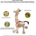 12PCS Bendable Wooden Animal Toys, Fun and Posable Animal Toys for Early Education, Smooth Natural Wood, Safari Farm Wood Animals Learning Toy for Kids (12 Pack Zoo)