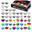 Lenwen 48 Pieces Brain Teaser Puzzles Cubes mini Puzzle Party Favors Goodie Bags Stuffers Games Challenge Decompression for Adults(Colorful Style)