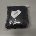 Womens High Slit Bodycon Maxi Dress Ruffle Flowy Sleeve Square Neck Midi Dress Party Dress (Black, L)