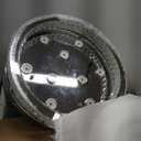 FRIXCHUR 19.7" Crystal Chandeliers Crystal Ceiling Light Fixtures Modern Flush Mount Light LED Chandelier Lamp for Living Room Bedroom Dining Room 6500K Cool White