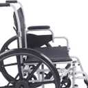 Drive Medical Poly-Fly Lightweight Transport Wheelchair Combo, Silver