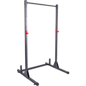 CAP Barbell Power Rack with Pull Up Bar & Attachments - Squat Rack & Strength Training Power Cage for Home Gym - Carbon