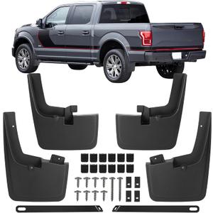 Ford F-150 Mud Flaps 2015-2020  OEM Fit, No-Drill Install, Protect Paint from Rocks & Mud  Fits Narrow Body Fenders (Not for Raptor/Lightning)