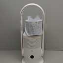 ULTTY Bladeless Tower Fan with Air Purifier, 90 Oscillating Bladeless Fan with Remote, Touch, 8H Timer, Floor Fans for Bedroom Whole Room Home Office R021, White (Medium)