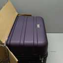 Coolife Luggage 3 Piece Set, Lightweight Durable Hardshell Suitcase set with 360 Spinner Wheels, TSA-approved Lock, Checked Family Travel Luggage sets, 20/24/28 Inch, Purple