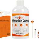 HTVRONT Sublimation Coating for All Hard Substrates-250ml Glossy Waterproof Sublimation Coating for Mugs, Glass, Tumblers, Sublimation Coating for Ceramics, Tiles, Stainless Steels with Super Adhesion