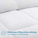 EASELAND Twin XL Down Alternative Comforter - Quilted Duvet Insert for All Seasons, Soft Lightweight with Corner Tabs, Summer Winter Warm Bedding, White 6892 Inches