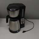 BLACK+DECKER 12 Cup Thermal Programmable Coffee Maker with Brew Strength and VORTEX Technology, Black/Steel