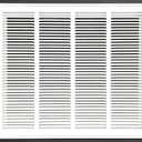 24" W x20 H Stamped face Steel Filter Return Grille White Powder Coating with Frame Overall Outside Dimension 26.6"x22.6"