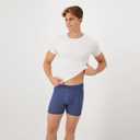 Hanes Men's Underwear, SuperSoft Viscose from Bamboo, 3-Pack, Sexy Men's Underwear, Short or Regular- Leg Boxer Briefs (Medium, Grey/Green/Navy)