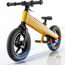 Electric Bike for Kids, Electric Balance Bike for Ages 3-8 Years Old,Kid Electric Motorcycle with 2 Speed Modes,Push-Button Brakes,12 Inch Dirt Off-Road Tire and Adjustable Seat