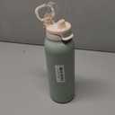 Ello Pop & Fill 32oz Stainless Steel Water Bottle with Quick Fill Technology, Double Walled and Vacuum Insulated Metal, Leak Proof Locking Lid, Sip and Chug, Reusable, BPA Free, Pistachio