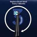 6 Pcs IO Replacement Heads Compatible with Oral B IO 2/3/4/5/6/7/8/9/10/Deep Clean Series Electric Toothbrushs, Toothbrush Heads with Medium Bristles Compatible with Oral B IO (Black/White)