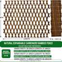 Bamboo Expandable Trellis for Climbing Plants, Wood Garden Lattice Fence Panel for Outdoor Balcony Patio Plant Support for Ivy Vine Roses,Animal Barrier,Indoor Balcony Patio Decor