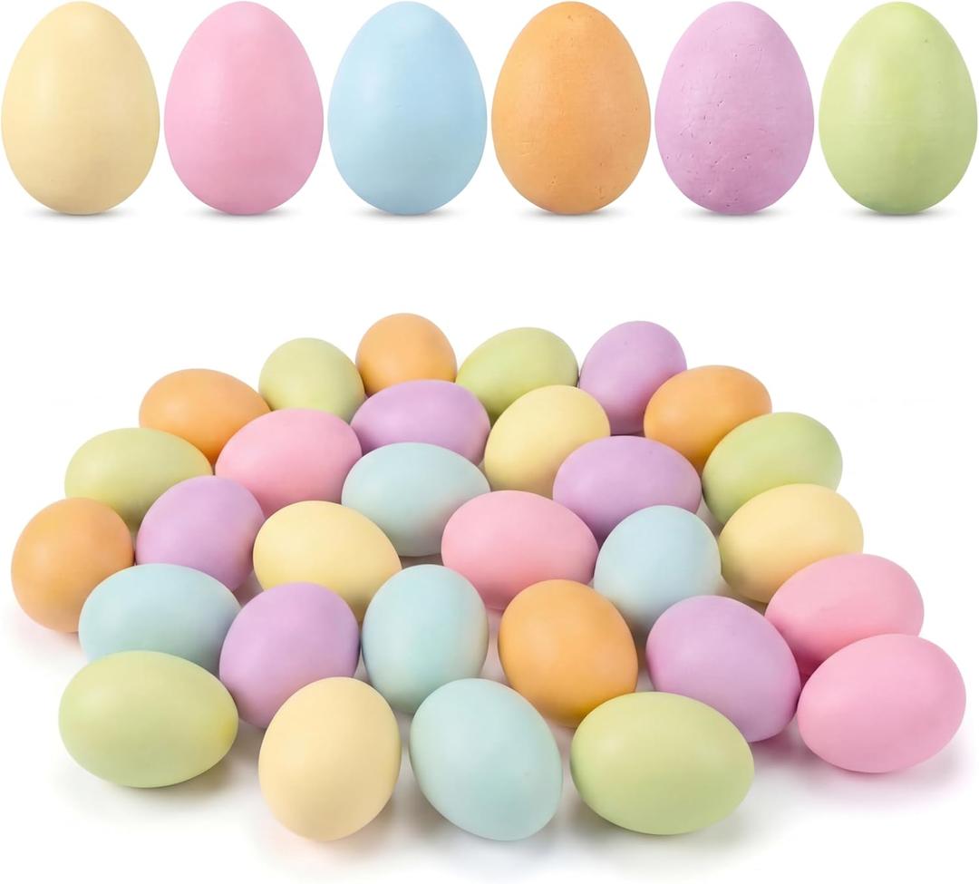 Sotiff 36 Pieces Pastel Easter Eggs Foam Easter Eggs Decorations for Basket Vase Fillers Table Setting DIY Wreath Garland Spring Party Favors Home Centerpiece Decor