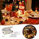 Aogist Christmas String Lights, 16ft 50 LED Battery Powered Santa Claus Christmas Decoration Lights for Indoor Outdoot Party Festival Christmas Decorative (Santa Claus, 1)