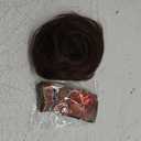 BARSDAR Human Hair Bun - Black Brown Real Hair Bun Extensions - Natural Bun Hairpiece for Women - Scrunchie Updo Daily (1 Count (Pack of 1))