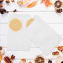 NICOHACU 1000 Pack 5x7.5IN White Kraft Paper Bags, Mini Paper Bags, Gift Cards, Gift Candy, Cookies, Donuts, Party Favors, Sandwiches, Jewelry, Snack Bags, Flat Gift Bags, Envelopes,Tableware Bags