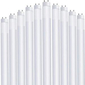 Feit Electric LED 4ft Bulbs T8, 32 Watt Equivalent, Type A Tube Light, Plug & Play, T8 LED Tubes, LED Fluorescent Replacement, Frosted, T848/840/LEDG2/2/5, Cool White, 10 Pack