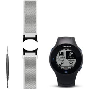 Sport Mesh Strap Compatible with forerunner 610/Approach S3 Watch Band Replacement (Large (Fits 7.0-9.0" wrists), (13#) Seashell)