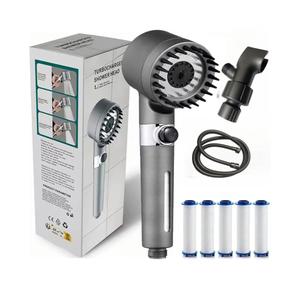 Ion Drops Shower Head, 2025 NEW Filtered Showerhead with Handheld, Adjustable Ion Drops Filtered Shower Head with 60 Inch Hose & Bracket, Built-in Power Wash for Bathroom Cleaning