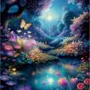 Wooden Puzzles for Adults Unique Shape Jigsaw Puzzles Graden Butterfly 200 Piece Medium Size Beautiful Package for Birthday Gifts, Game Nights and Family Presents 11.2 x 11.2 Inch