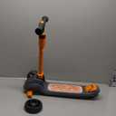 Toddler Scooter for Kids Ages 2+, 3 Wheel Kick Scooter with LED Light-Up Wheels, Adjustable Height Handlebar, Lean-to-Steer, Anti-Slip Deck, Easy-Fold Design, Gift for Boys and Girls (Pumpkin Orange)