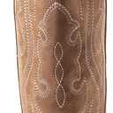 IUV Cowboy Boots For Women Western Cowgirl Boots with Chunky Heel Mid Calf Snip Toe Ideal for low insteps, 7