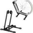 HOMEE Bicycle Floor Stand Parking Bike Rack,Bike Rack Stand Wheel Holder Fit 20"-29",Foldable Bike Storage Stand for Mountain and Road Bike,Cycling Storage Organizer for Indoor Outdoor Home Garage