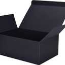 HUAPRINT Black Gift Boxes with Lids 9.5x6.5x4 inch,24 Pcs Paper Gift Wrap Box Bulk for Presents, Birthday, Bridesmaid Proposal, Groomsmen Engagements, Christmas, Wedding Party Favor, Cupcake, Crafting, Holidays