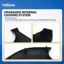 Left Rearview Mirror Cover Bracket, Compatible with Tesla Model Y 2020-2026, Side Mirror Base Cover Replacement Part, Suitable for Tesla Model Y Accessories（Black）