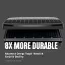 George Foreman Family-Size Grill & Panini Press, Nonstick Ceramic Coating, Fat-Removing Slope, Adjustable Angle, Indoor/Outdoor Use