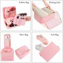 BAGAIL 8 Set Packing Cubes Luggage Packing Organizers for Travel Accessories-Blush Pink