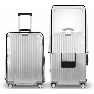 T Tersely Clear PVC Suitcase Cover Protectors 20/24/26/28/30 Inch Suitcase Baggage Covers - Waterproof Dustproof and Anti-Scratch 20-30 Inch Luggage Cover (24inch)
