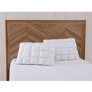 Charisma Luxe Down Alternative Gel Filled Chamber 2-Pack Pillow Standard Size, White